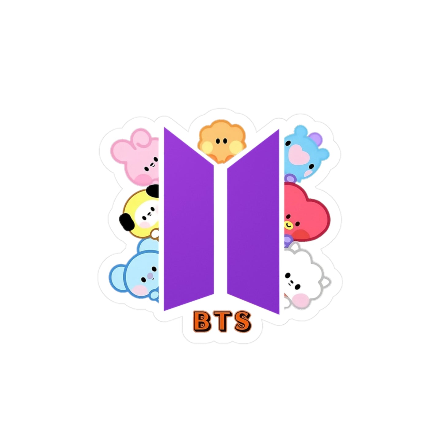 BTS - Baby BT21 Characters & Logo Vinyl Decals, Fun Stickers - Water, UV and Scratch Resistant!