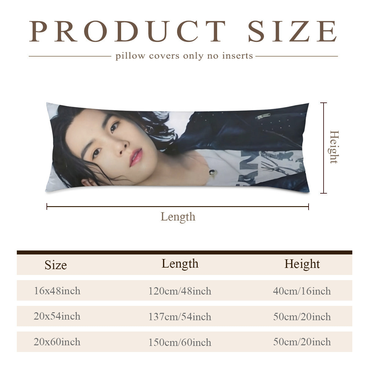 BTS Suga  Full Body Pillow Case - Yoongi - Agust D 2 Different pictures! Double sided pillowcase - 3 Sizes