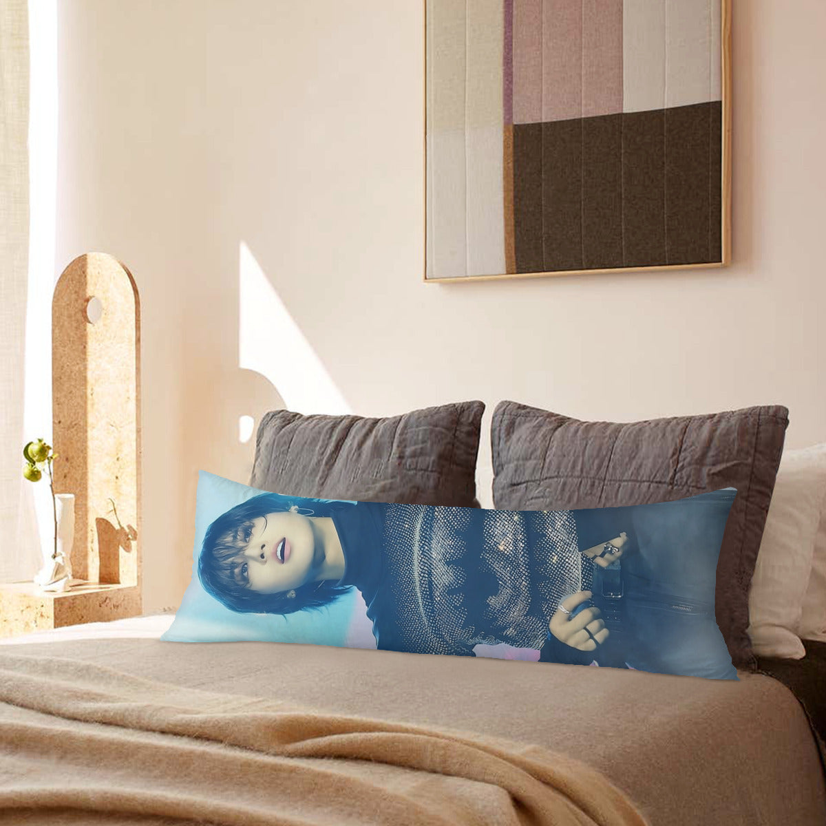 Stray Kids Han  Full Body Pillow Case - Double Sided Full Body Pillowcases - 3 sizes! Long Pillow Cover Double-Sided Design (Multiple Sizes)