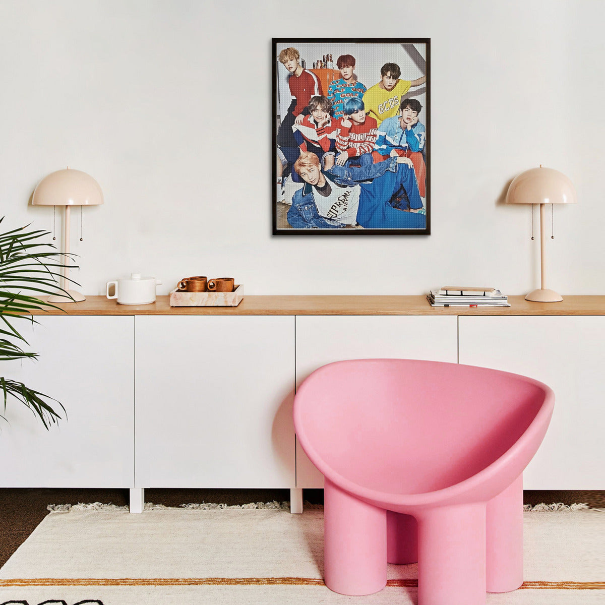 BTS BT21 Diamond Painting Kit - BTS Jimin Diamond Painting Kit - Kpop Bangtan Diamond Painting kit