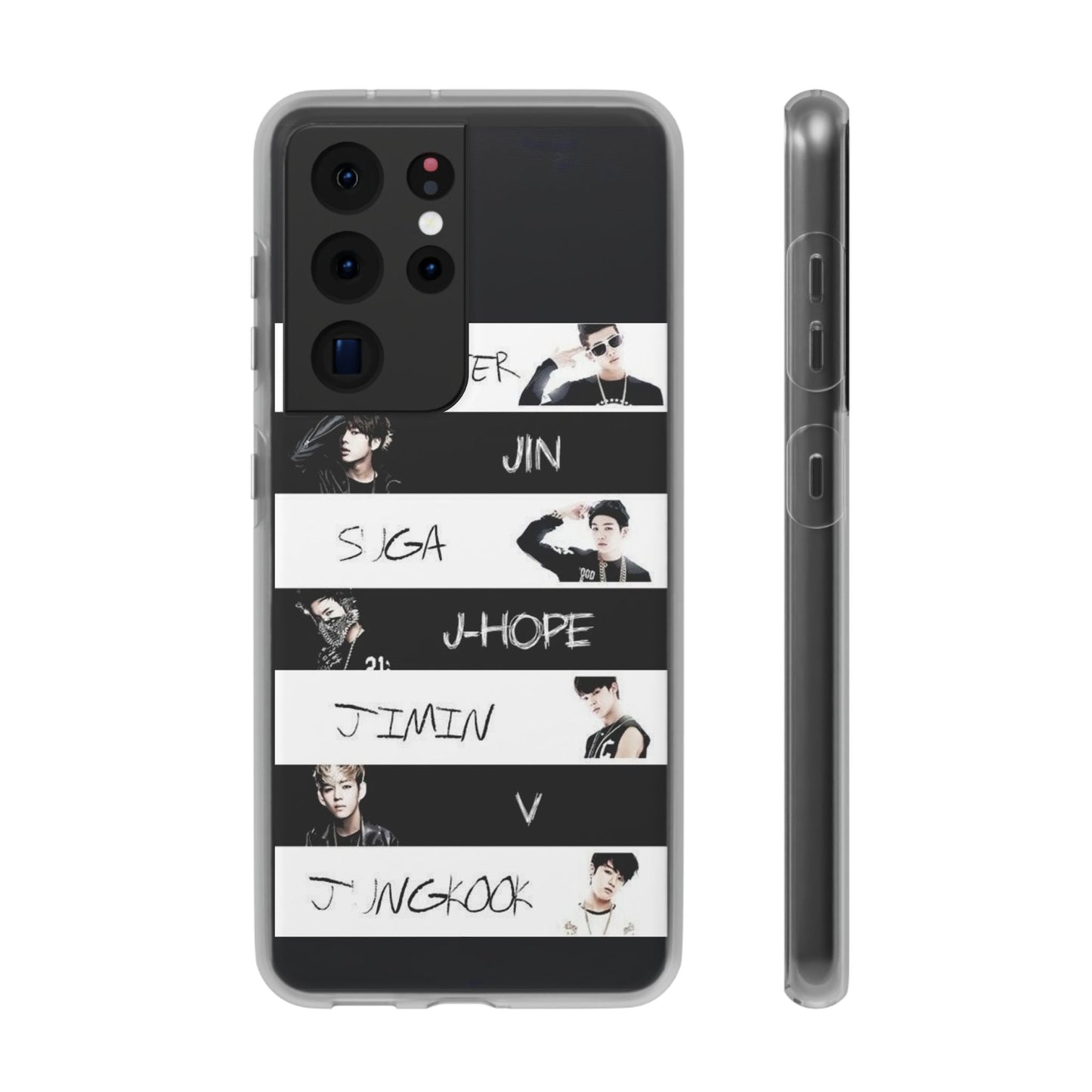 BTS Old School OT7 Cell Phone Case - iPhone, Samsung and Custom Covers -  K-Pop Phone Covers, Gifts for Fans, Stylish Cell Phone Accessories