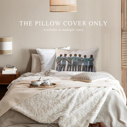 BTS We are 7 -  Full Body Pillow Case - Double Sided with two different photos full body pillowcases - 3 sizes! Great Kpop gift idea!