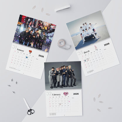 BTS 2026 Wall Calendar Monthly Planner KPop Gift