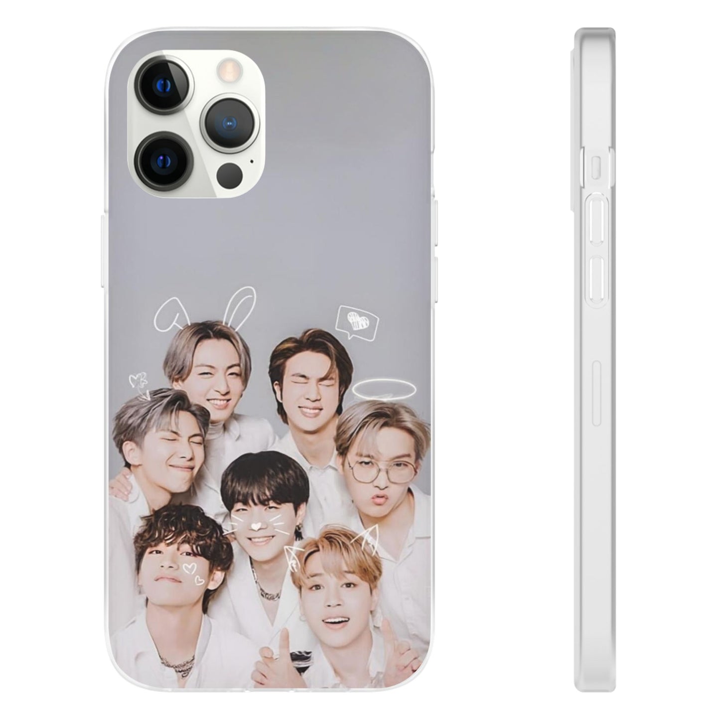 BTS OT7 Cuties Cell Phone Case - iPhone, Samsung and Custom Covers -  K-Pop Phone Covers, Gifts for Fans, Stylish Cell Phone Accessories