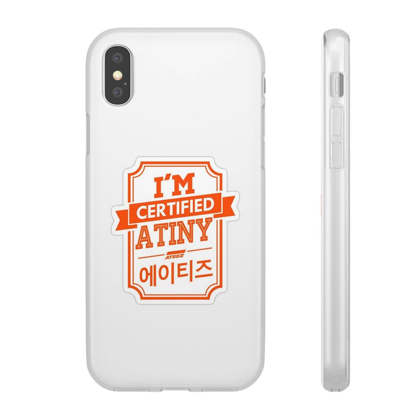 Ateez I'm Certified Atiny  Cell Phone Case - iPhone, Samsung and Custom Covers -  K-Pop Phone Covers, Gifts for Carats, SVT Stylish Cell Phone Accessories