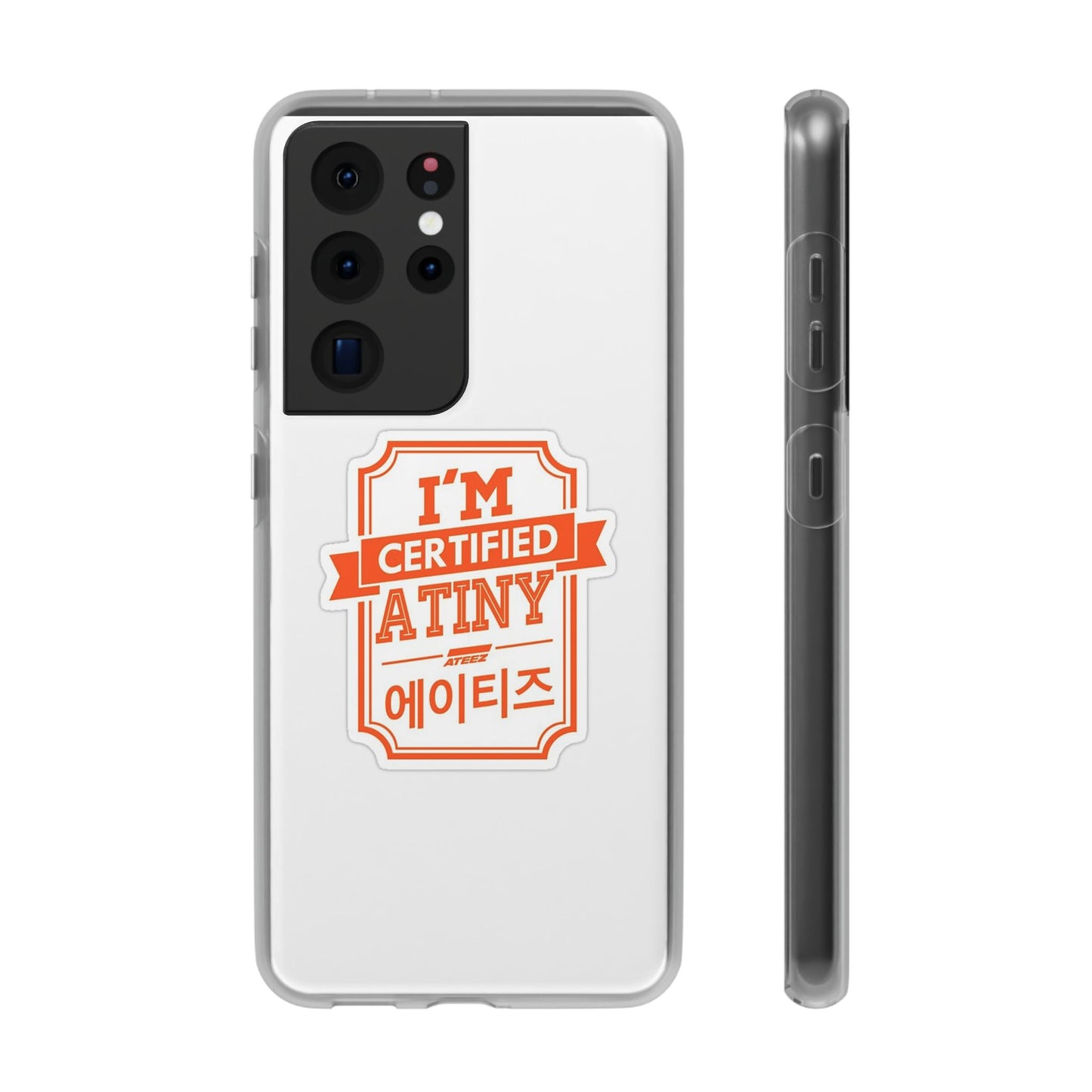 Ateez I'm Certified Atiny  Cell Phone Case - iPhone, Samsung and Custom Covers -  K-Pop Phone Covers, Gifts for Carats, SVT Stylish Cell Phone Accessories