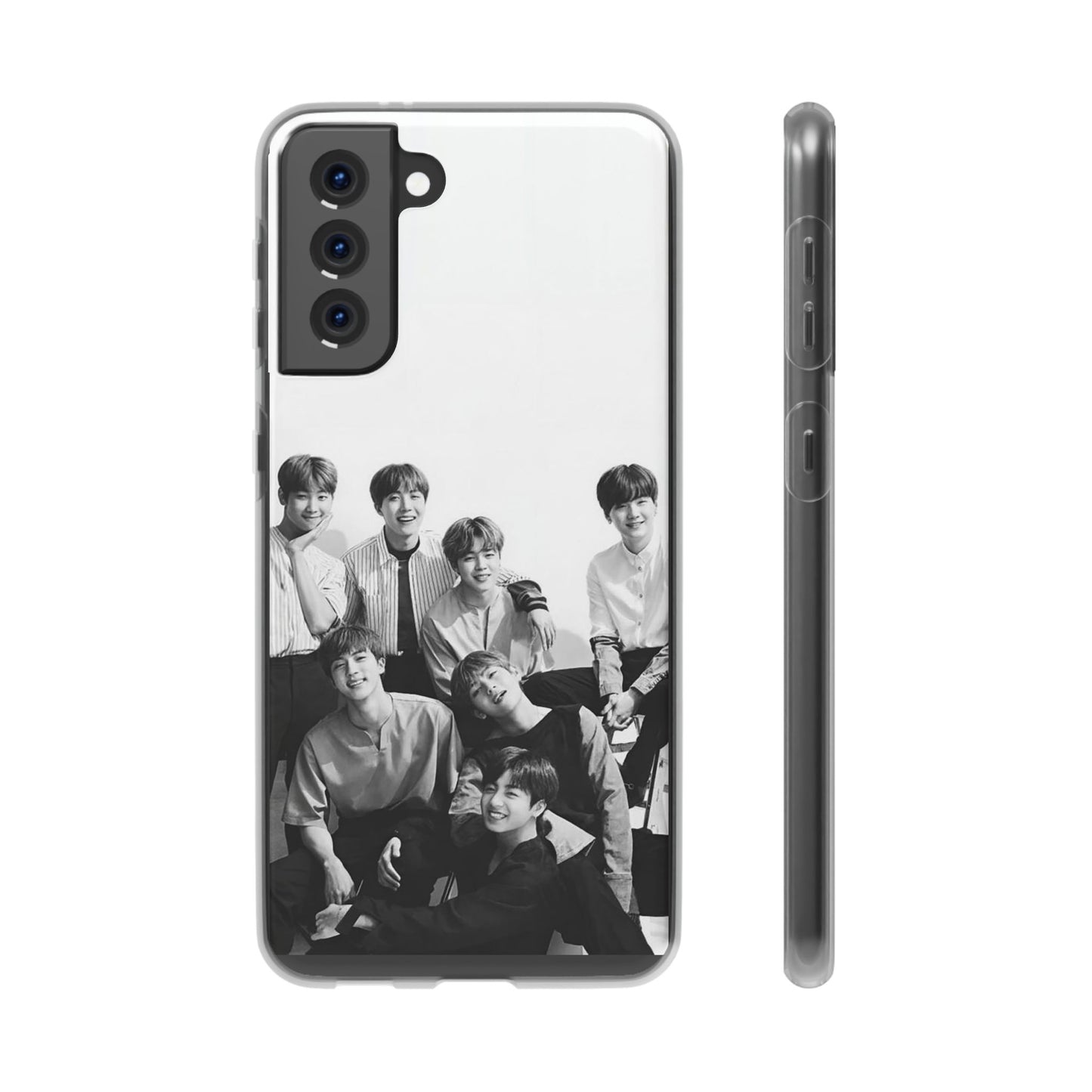 BTS OT7 B/W Cell Phone Case - iPhone, Samsung and Custom Covers -  K-Pop Phone Covers, Gifts for Fans, Stylish Cell Phone Accessories