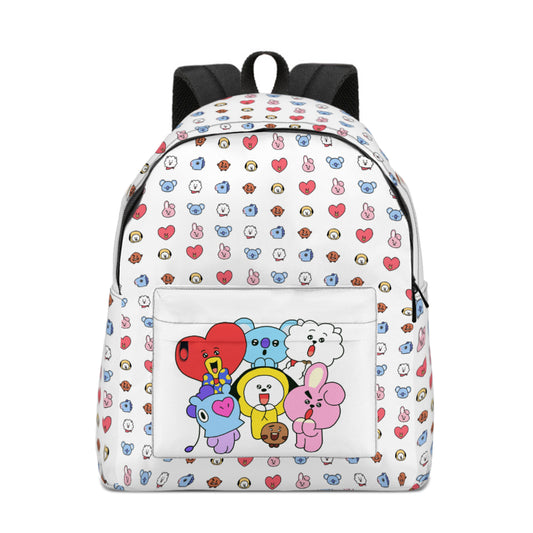 BTS BT21 Lightweight Student Backpack (Multi-faceted Design) - Great for school, work and more!