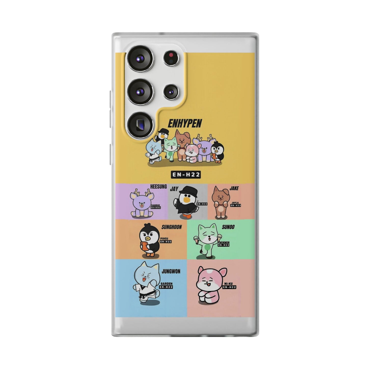 Enhypen Cell Phone Case - iPhone, Samsung and Custom Covers -  K-Pop Phone Covers, Gifts for Fans, Stylish Cell Phone Accessories