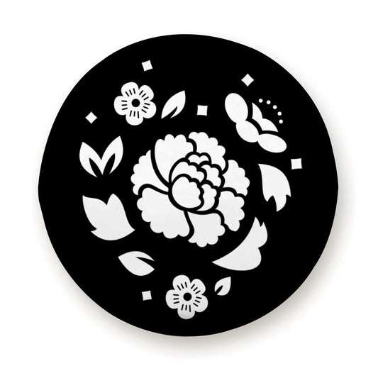 BTS Suga Agust D Lotus Flower Tire Cover - Rear Tire Cover Decor