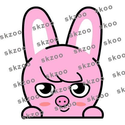 Stray Kids SKZOO Car Window Stickers Decals - WolfChan · Leebit · Dwaekki · Jiniret · HANQOUKKA  · Bbokkari  ·  PuppyM  ·  Foxl.NY