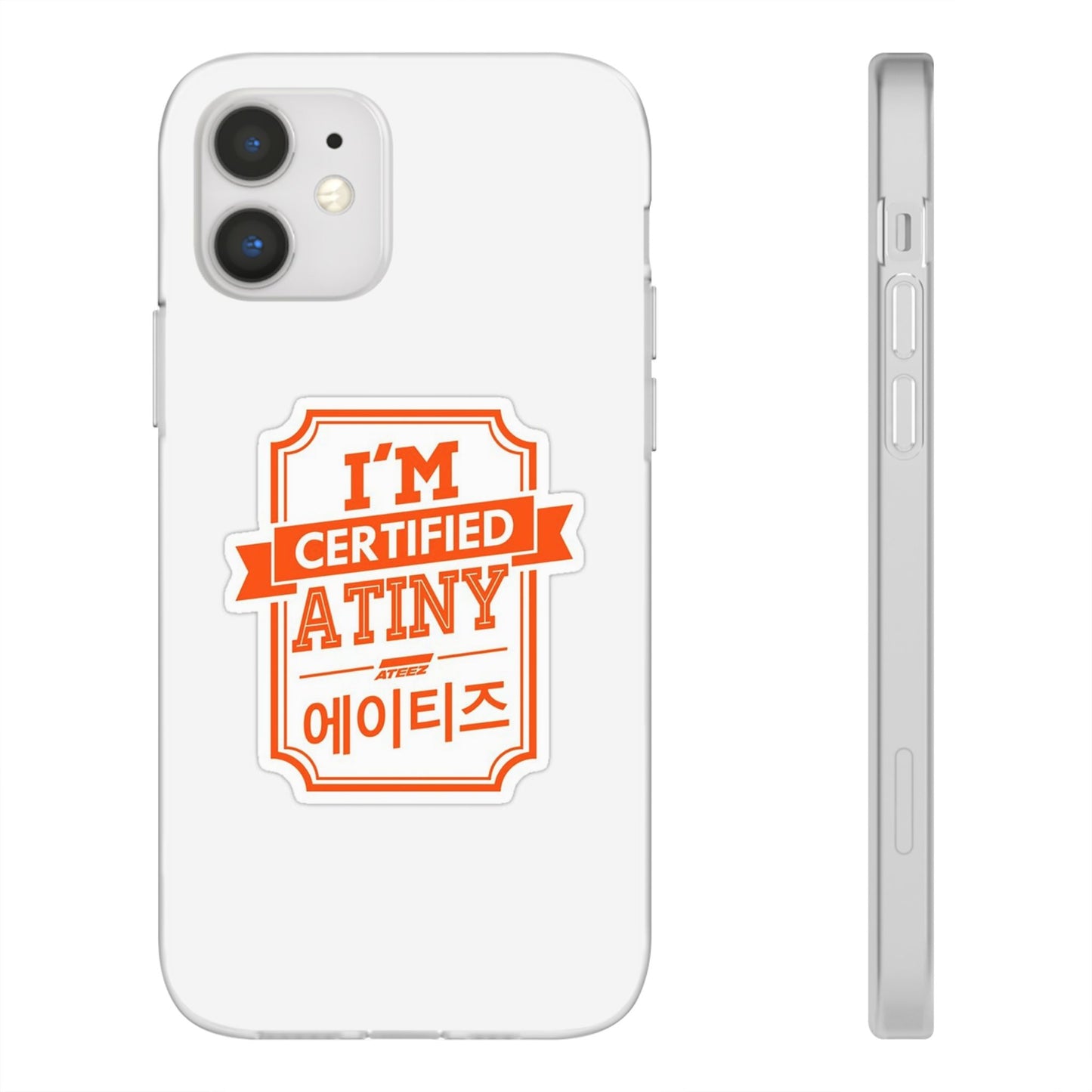 Ateez I'm Certified Atiny  Cell Phone Case - iPhone, Samsung and Custom Covers -  K-Pop Phone Covers, Gifts for Carats, SVT Stylish Cell Phone Accessories