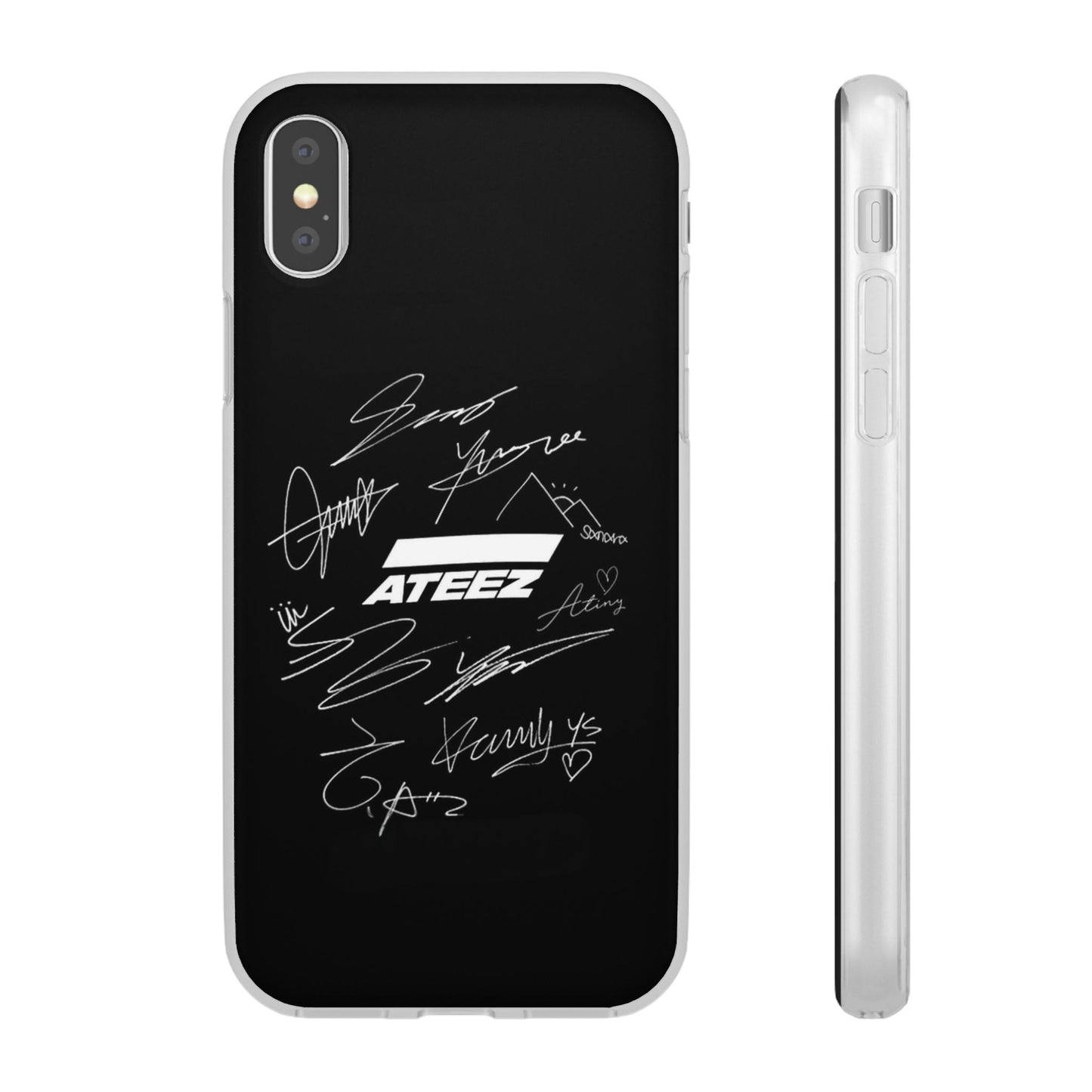 Ateez Logo & Signatures Cell Phone Case - iPhone, Samsung and Custom Covers -  K-Pop Phone Covers, Gifts for Carats, SVT Stylish Cell Phone Accessories
