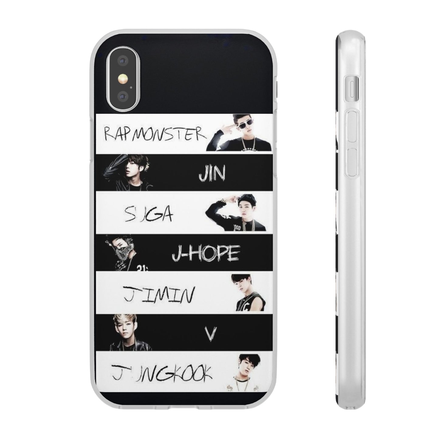 BTS Old School OT7 Cell Phone Case - iPhone, Samsung and Custom Covers -  K-Pop Phone Covers, Gifts for Fans, Stylish Cell Phone Accessories