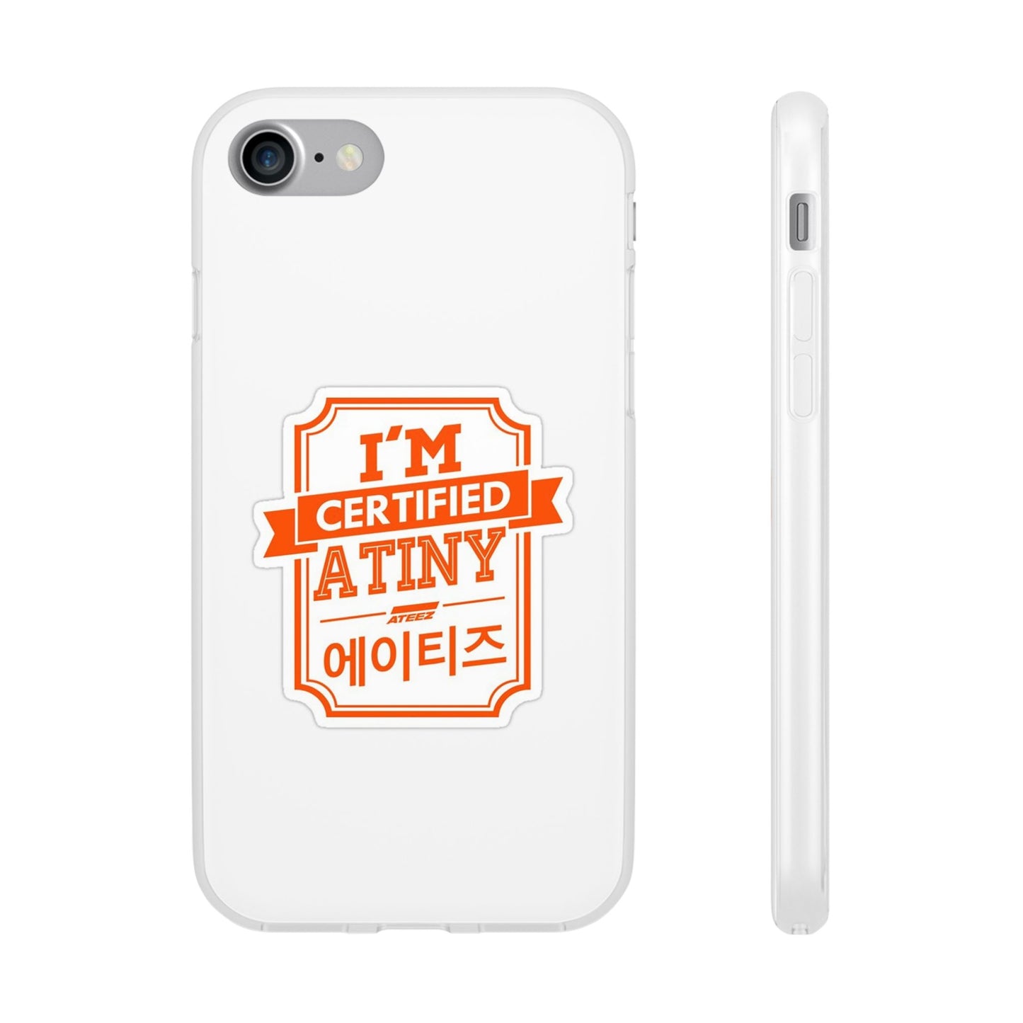 Ateez I'm Certified Atiny  Cell Phone Case - iPhone, Samsung and Custom Covers -  K-Pop Phone Covers, Gifts for Carats, SVT Stylish Cell Phone Accessories