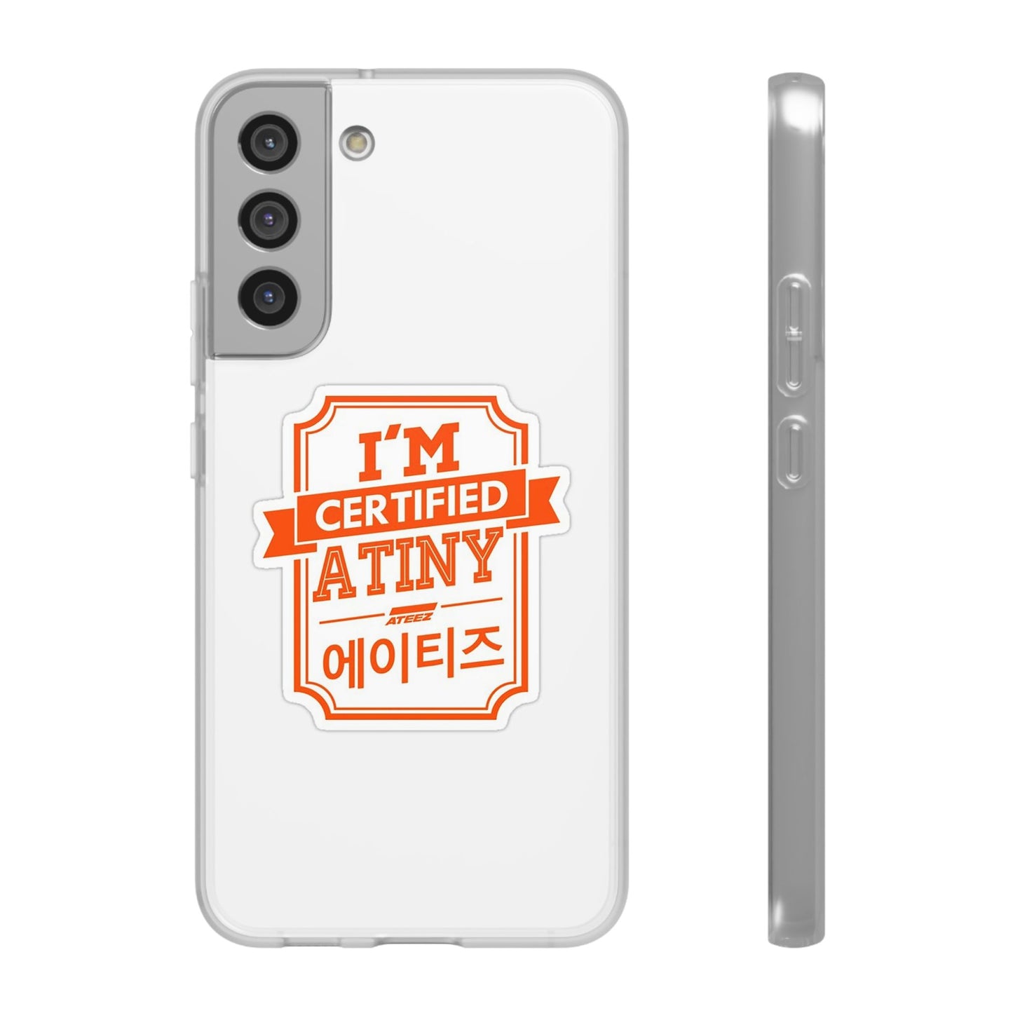 Ateez I'm Certified Atiny  Cell Phone Case - iPhone, Samsung and Custom Covers -  K-Pop Phone Covers, Gifts for Carats, SVT Stylish Cell Phone Accessories