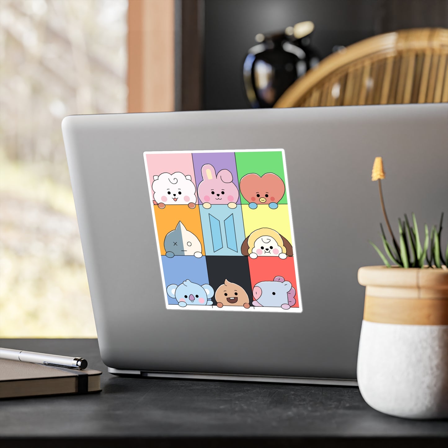 BTS - Baby BT21 Squares! Vinyl Decals, Fun Stickers - Water, UV and Scratch Resistant!