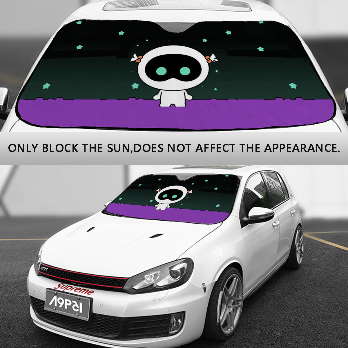 BTS Jin Wootteo Coming home Car Windshield Sun Shade - Car Window Shade - Bangtan Army Car Sunshade BTS - K-Pop Inspired Car Accessories