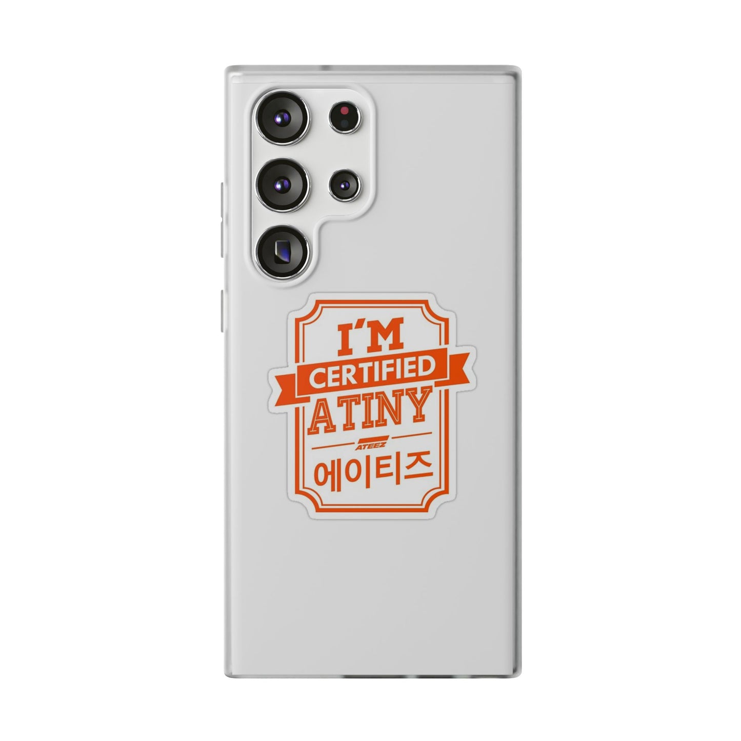 Ateez I'm Certified Atiny  Cell Phone Case - iPhone, Samsung and Custom Covers -  K-Pop Phone Covers, Gifts for Carats, SVT Stylish Cell Phone Accessories