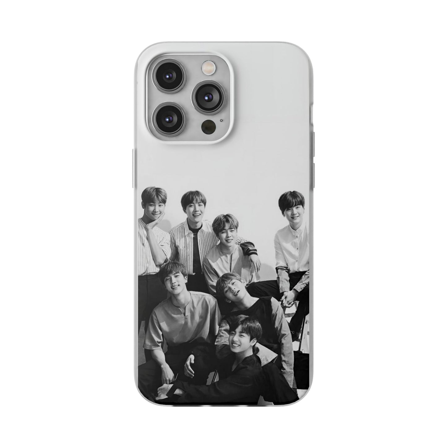 BTS OT7 B/W Cell Phone Case - iPhone, Samsung and Custom Covers -  K-Pop Phone Covers, Gifts for Fans, Stylish Cell Phone Accessories