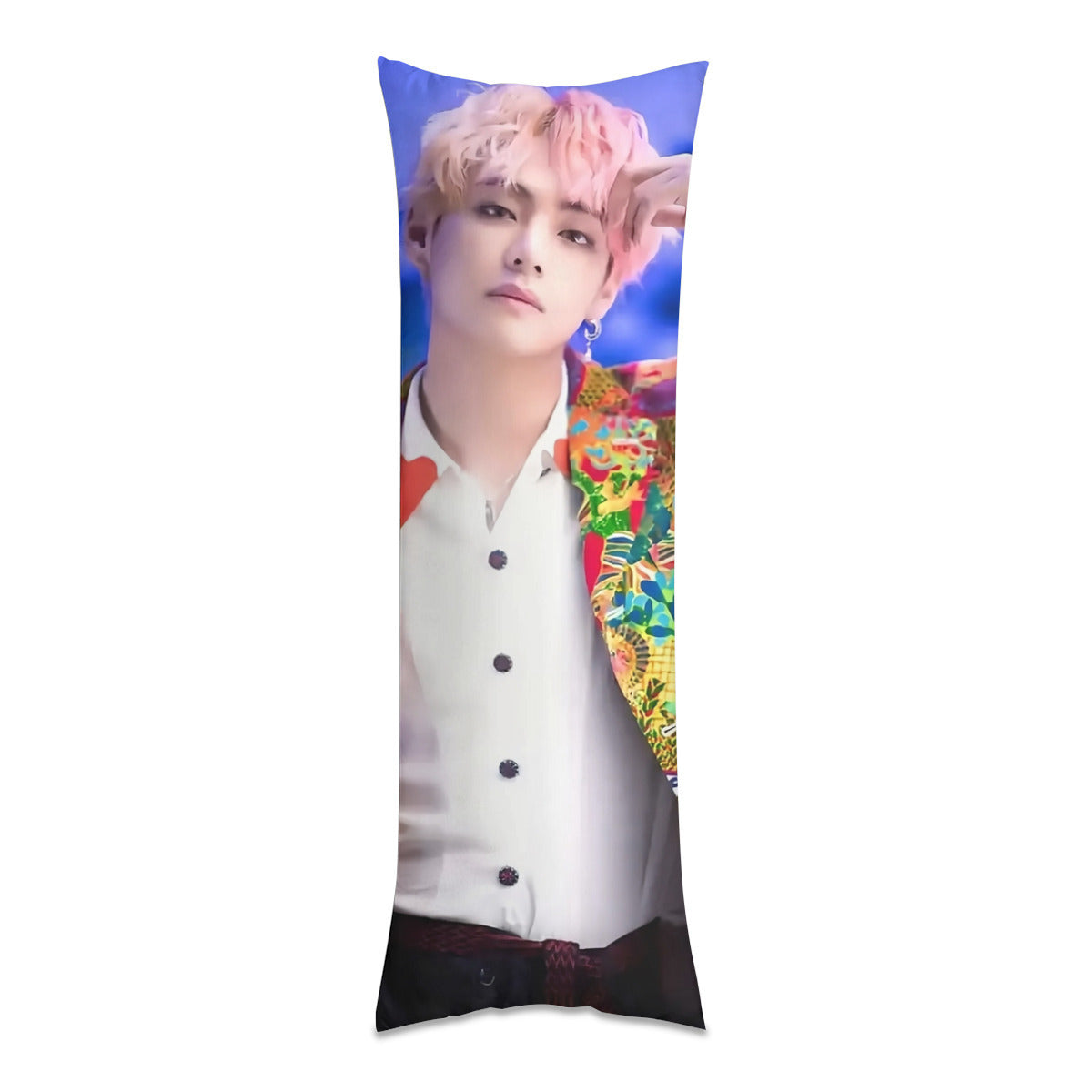 BTS V Body Pillow Case - 3 Sizes - BTS V full size pillow case - BTS Taehyung double sided pillow case