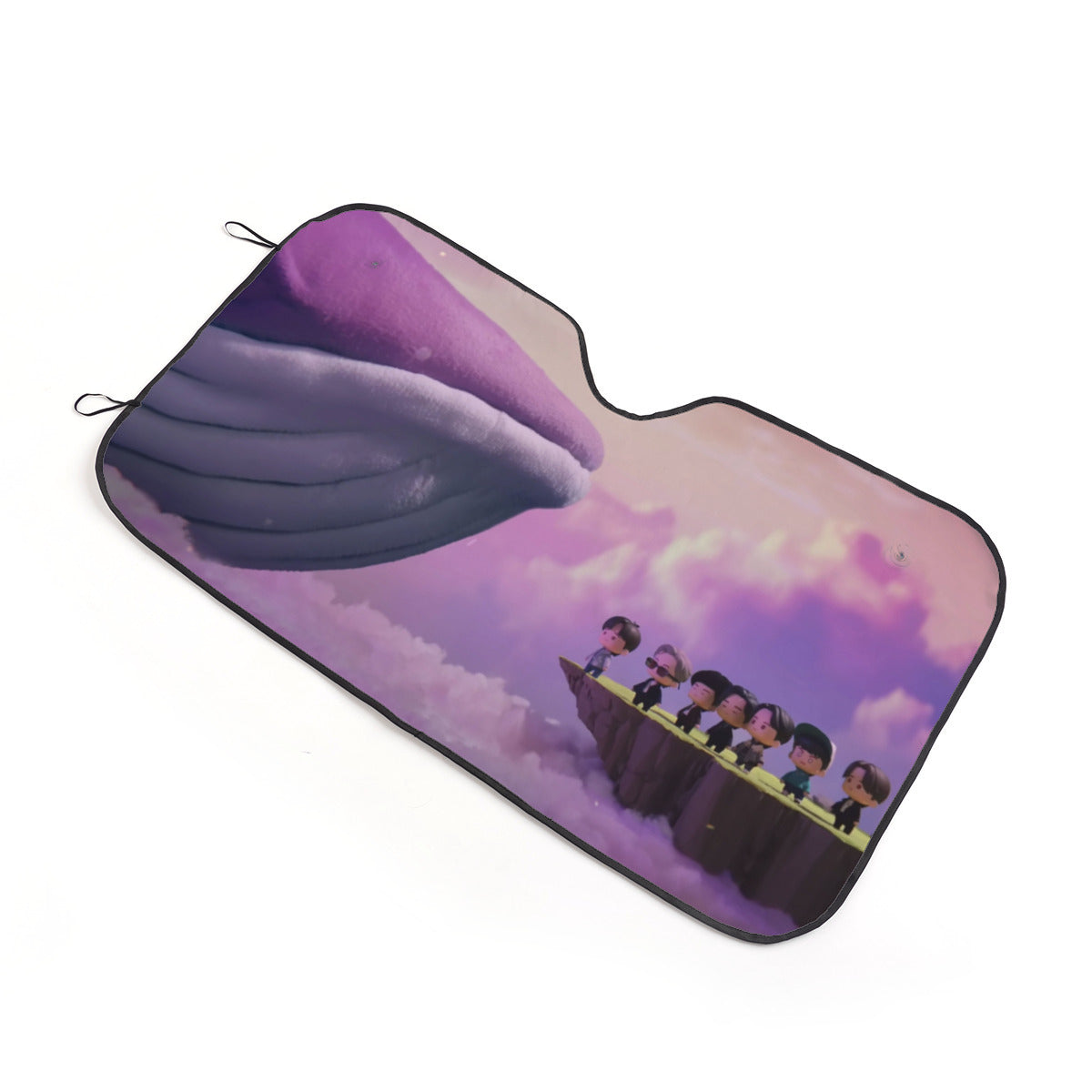 BTS Car Sun Shade - Whalien 52 Car Sun Shade - Gift for Bangtan Fan, Army Car Windshieled Sunshade BT21 - K-Pop Inspired Car Accessories