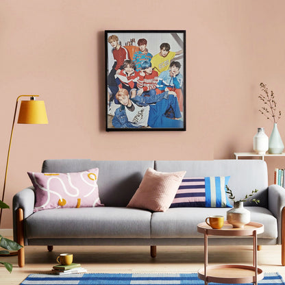 BTS BT21 Diamond Painting Kit - BTS Jimin Diamond Painting Kit - Kpop Bangtan Diamond Painting kit