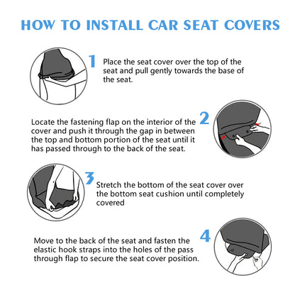 BTS BT21 Wooteo Car Microfiber Seat Covers - Set of 2 - BTS car seat covers - bangtan army car accessories - Army gift