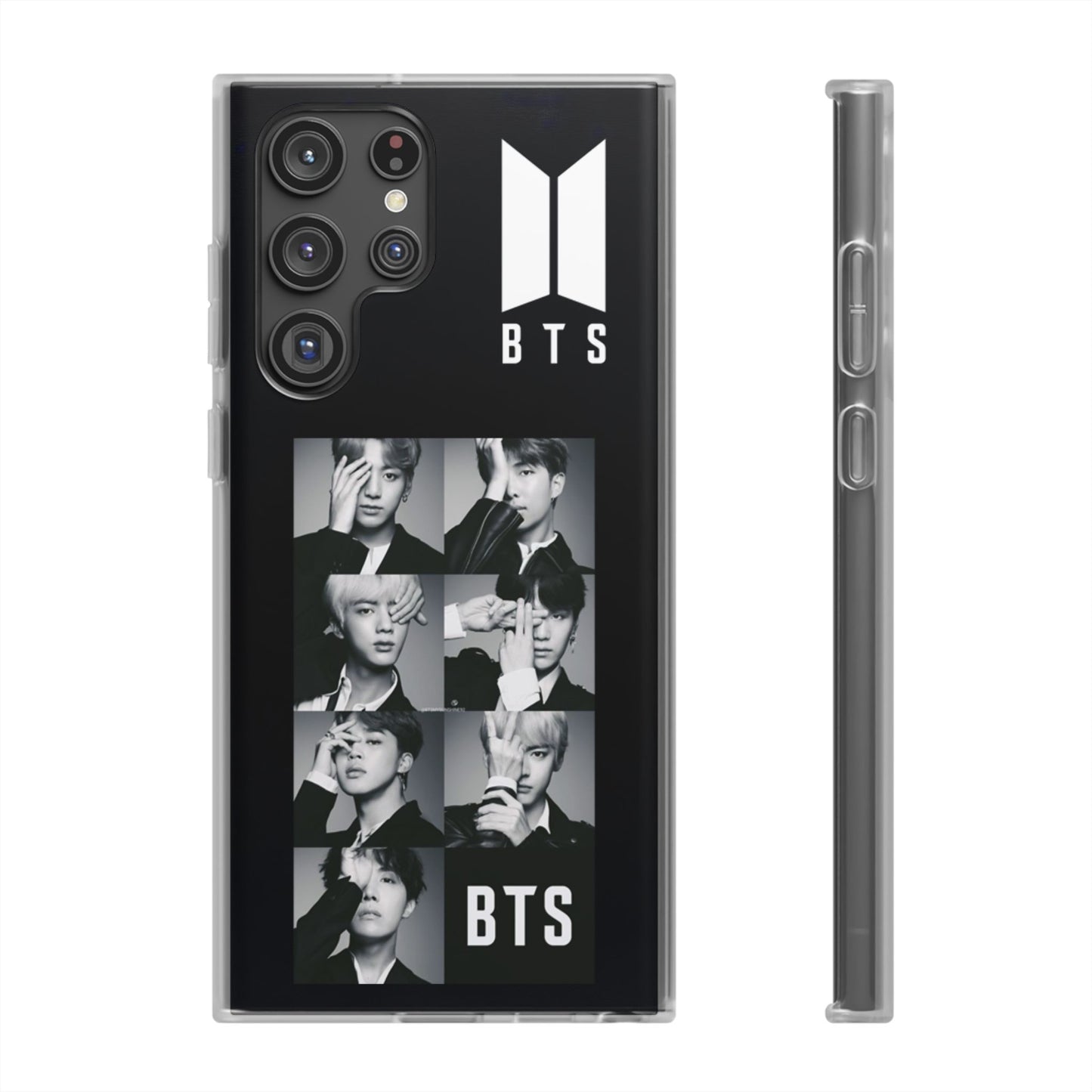 BTS OT7 B/W Cell Phone Case - iPhone, Samsung and Custom Covers -  K-Pop Phone Covers, Gifts for Fans, Stylish Cell Phone Accessories