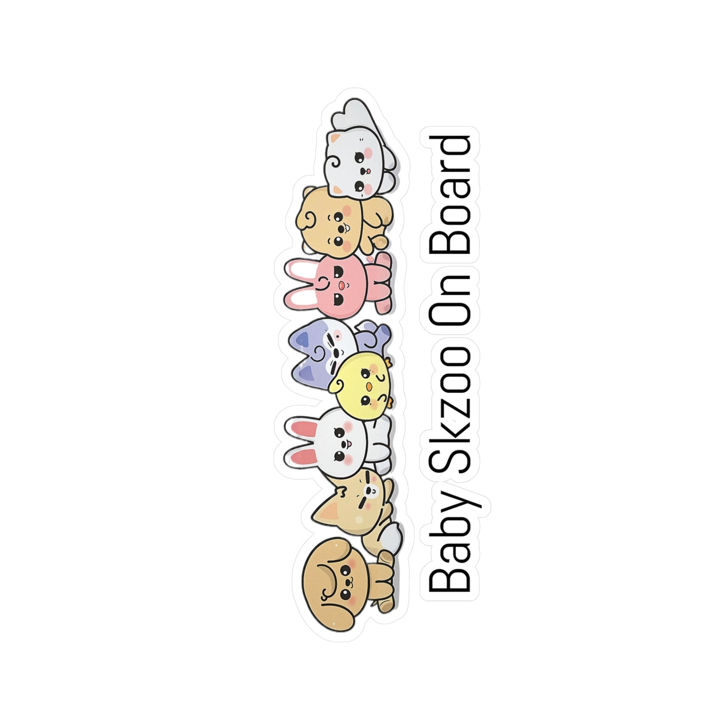 Stray Kids Baby Skzoo On Board! - Vinyl Decals, Fun Stickers - Water, UV and Scratch Resistant!