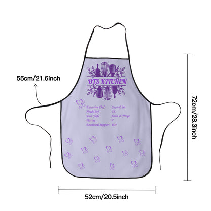 BTS Kitchen Apron - Adult's Apron - Korean literary style - Cotton Linen - Great for up & coming chefs!