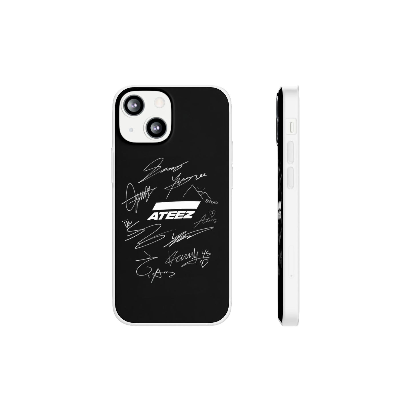 Ateez Logo & Signatures Cell Phone Case - iPhone, Samsung and Custom Covers -  K-Pop Phone Covers, Gifts for Carats, SVT Stylish Cell Phone Accessories