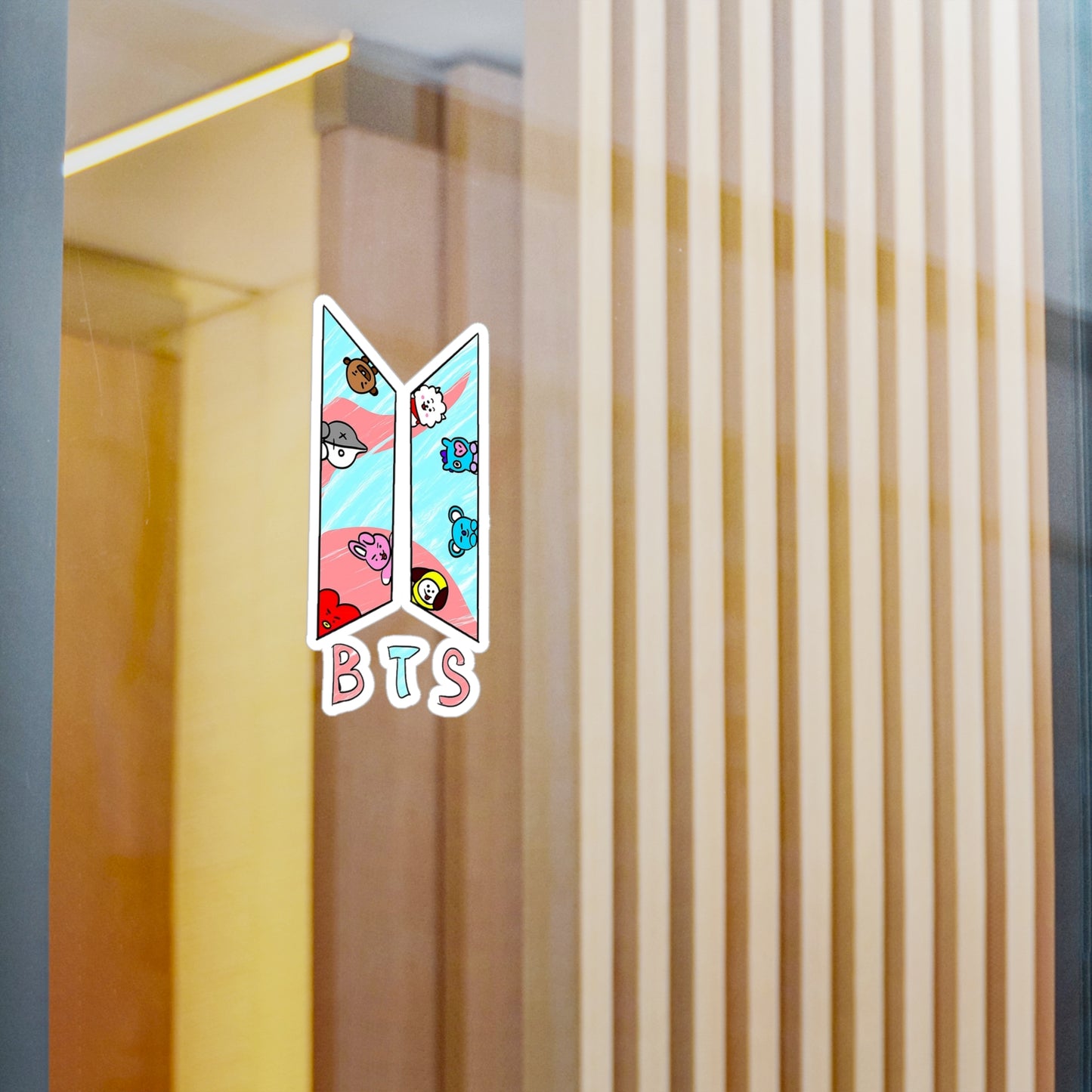 BTS BT21 Colorful Logo Vinyl Decals, Fun Stickers - Water, UV and Scratch Resistant!