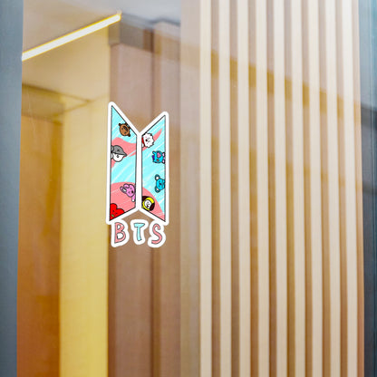BTS BT21 Colorful Logo Vinyl Decals, Fun Stickers - Water, UV and Scratch Resistant!