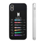 BTS OT7  Microphones & Signatures Cell Phone Case - iPhone, Samsung and Custom Covers -  K-Pop Phone Covers, Gifts for Fans, Stylish Cell Phone Accessories