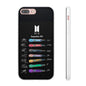 BTS OT7  Microphones & Signatures Cell Phone Case - iPhone, Samsung and Custom Covers -  K-Pop Phone Covers, Gifts for Fans, Stylish Cell Phone Accessories