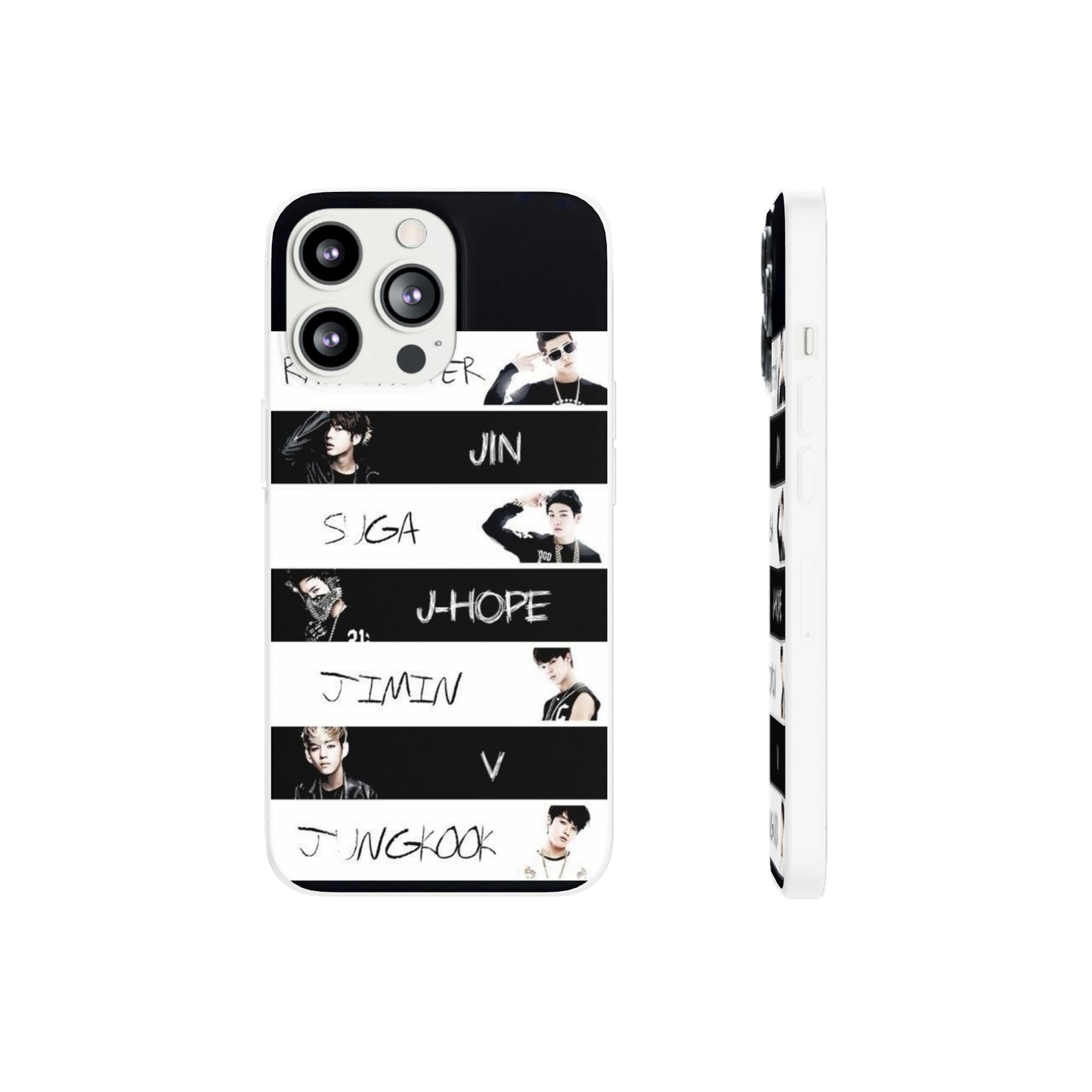 BTS Old School OT7 Cell Phone Case - iPhone, Samsung and Custom Covers -  K-Pop Phone Covers, Gifts for Fans, Stylish Cell Phone Accessories