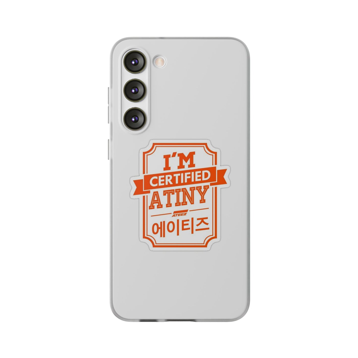 Ateez I'm Certified Atiny  Cell Phone Case - iPhone, Samsung and Custom Covers -  K-Pop Phone Covers, Gifts for Carats, SVT Stylish Cell Phone Accessories