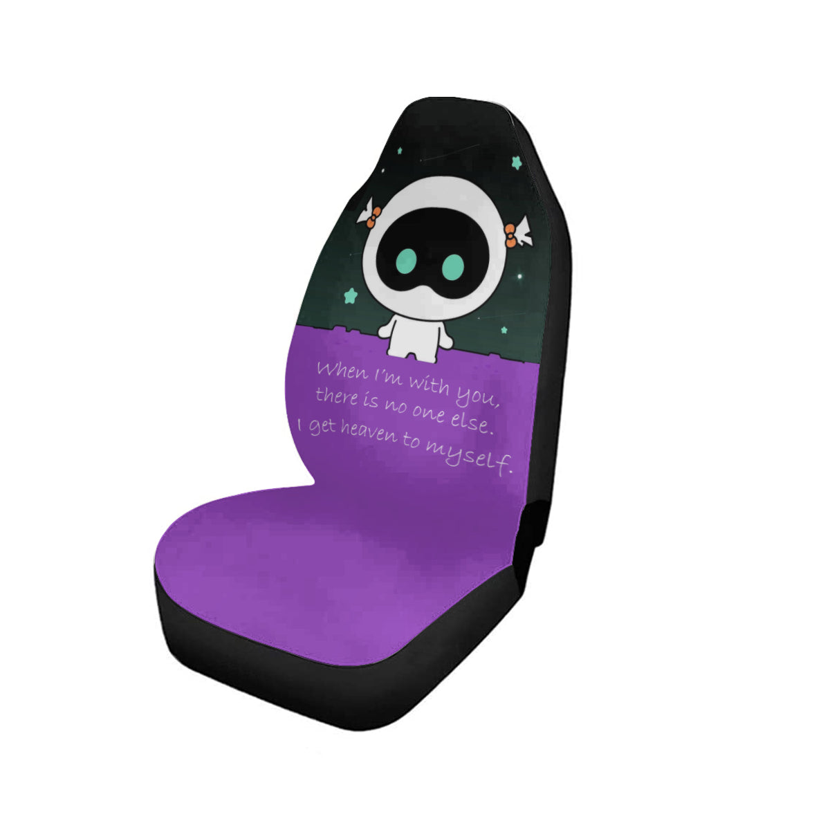 BTS BT21 Wooteo Car Microfiber Seat Covers - Set of 2 - BTS car seat covers - bangtan army car accessories - Army gift