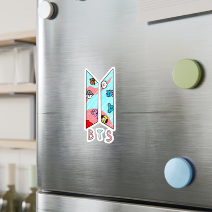 BTS BT21 Colorful Logo Vinyl Decals, Fun Stickers - Water, UV and Scratch Resistant!