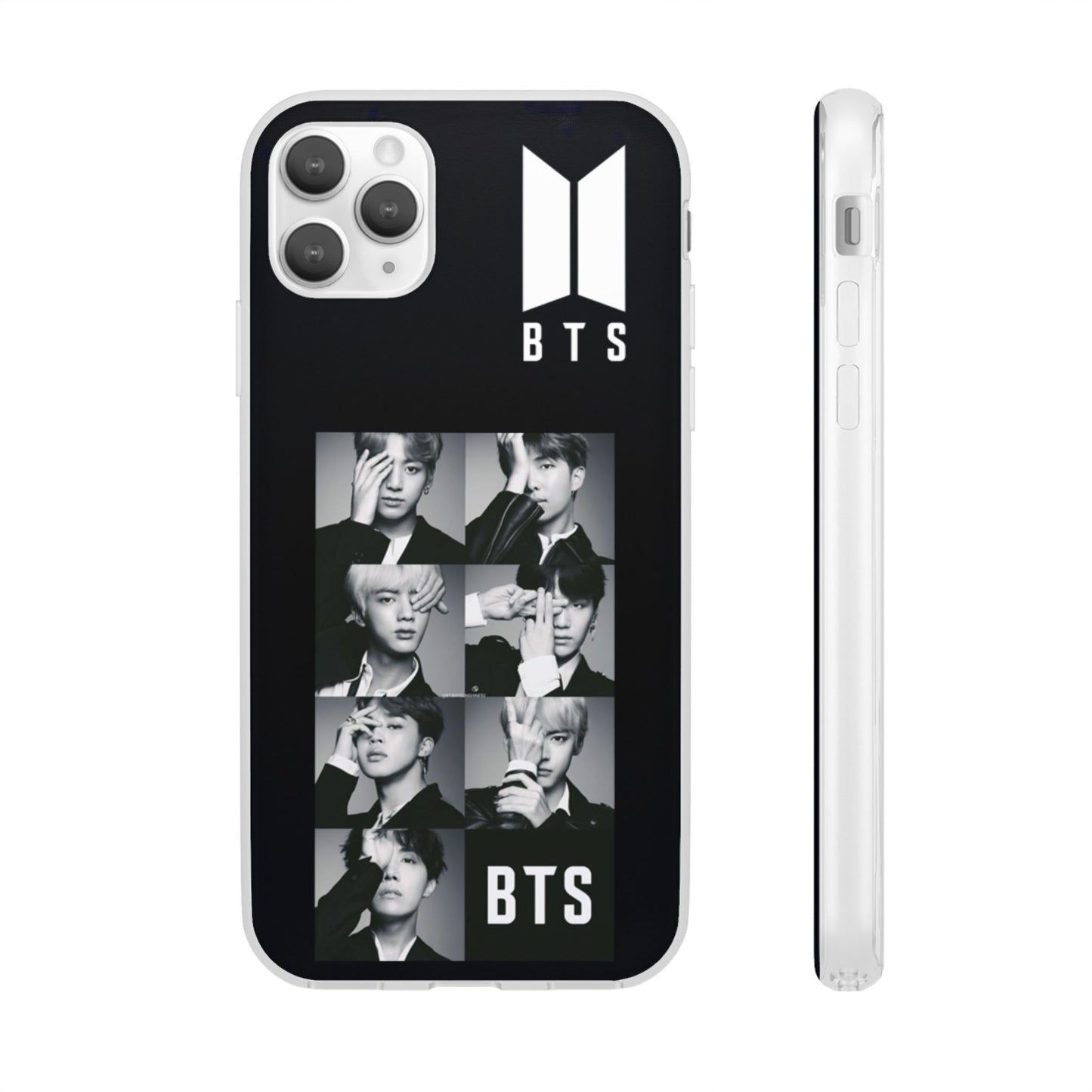 BTS OT7 B/W Cell Phone Case - iPhone, Samsung and Custom Covers -  K-Pop Phone Covers, Gifts for Fans, Stylish Cell Phone Accessories