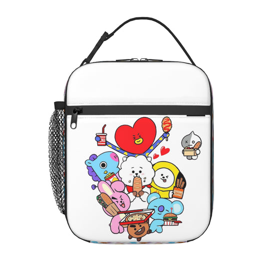 BTS  BT21 Insulated Lunch Bag - Great for picnics, school or the office! Great kpop gift!