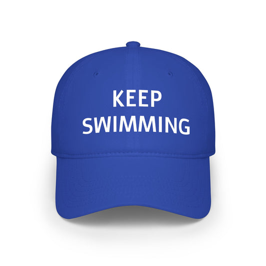 BTS Swim - Keep Swimming Cap - Embroidered Swim Hat - Team “Keep Swimming”