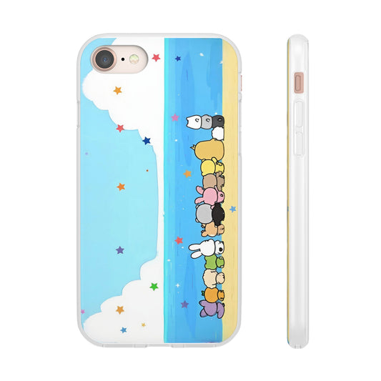 Seventeen Miniteen on the beach Cell Phone Case - iPhone, Samsung and Custom Covers -  K-Pop Phone Covers, Gifts for Carats, SVT Stylish Cell Phone Accessories