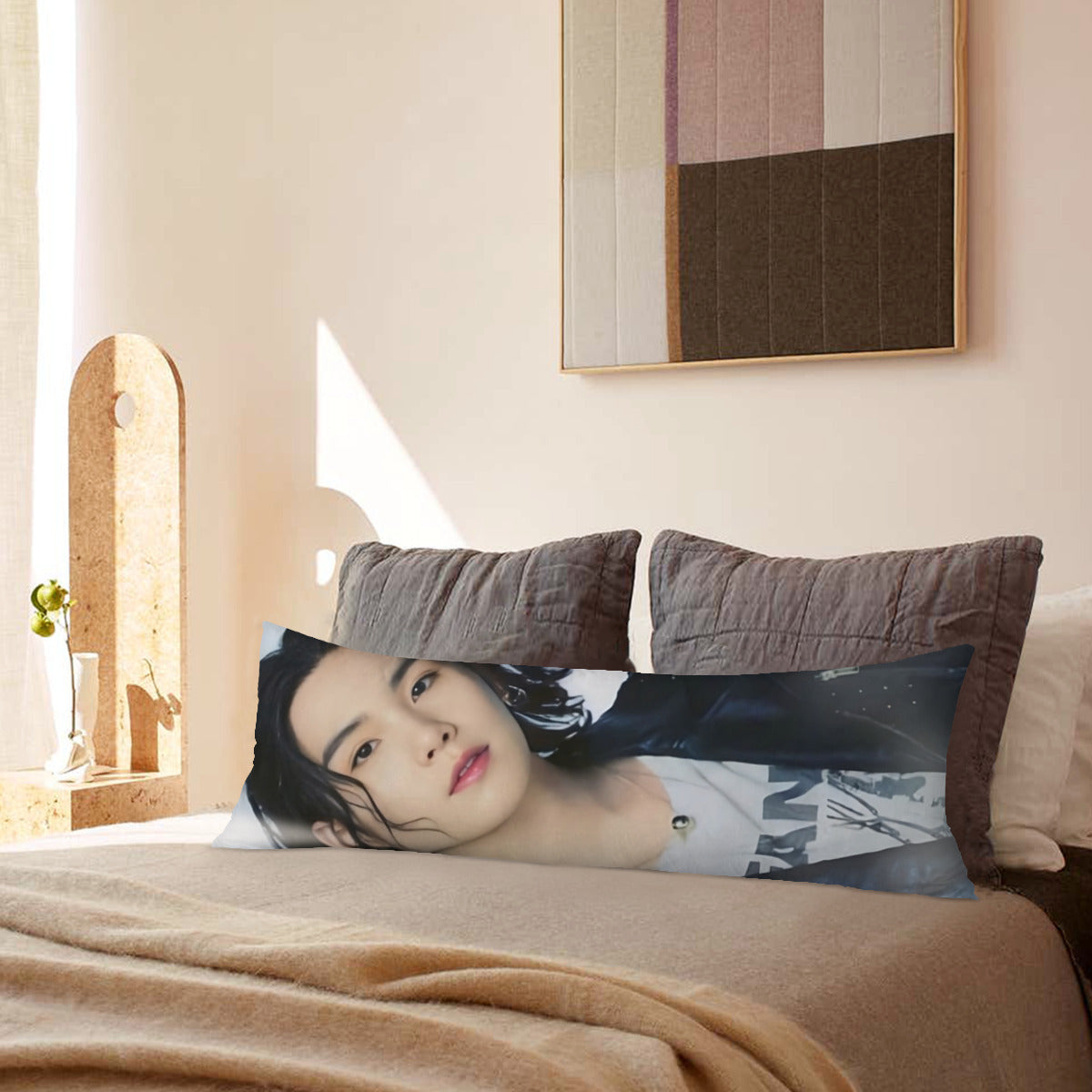 BTS Suga  Full Body Pillow Case - Yoongi - Agust D 2 Different pictures! Double sided pillowcase - 3 Sizes