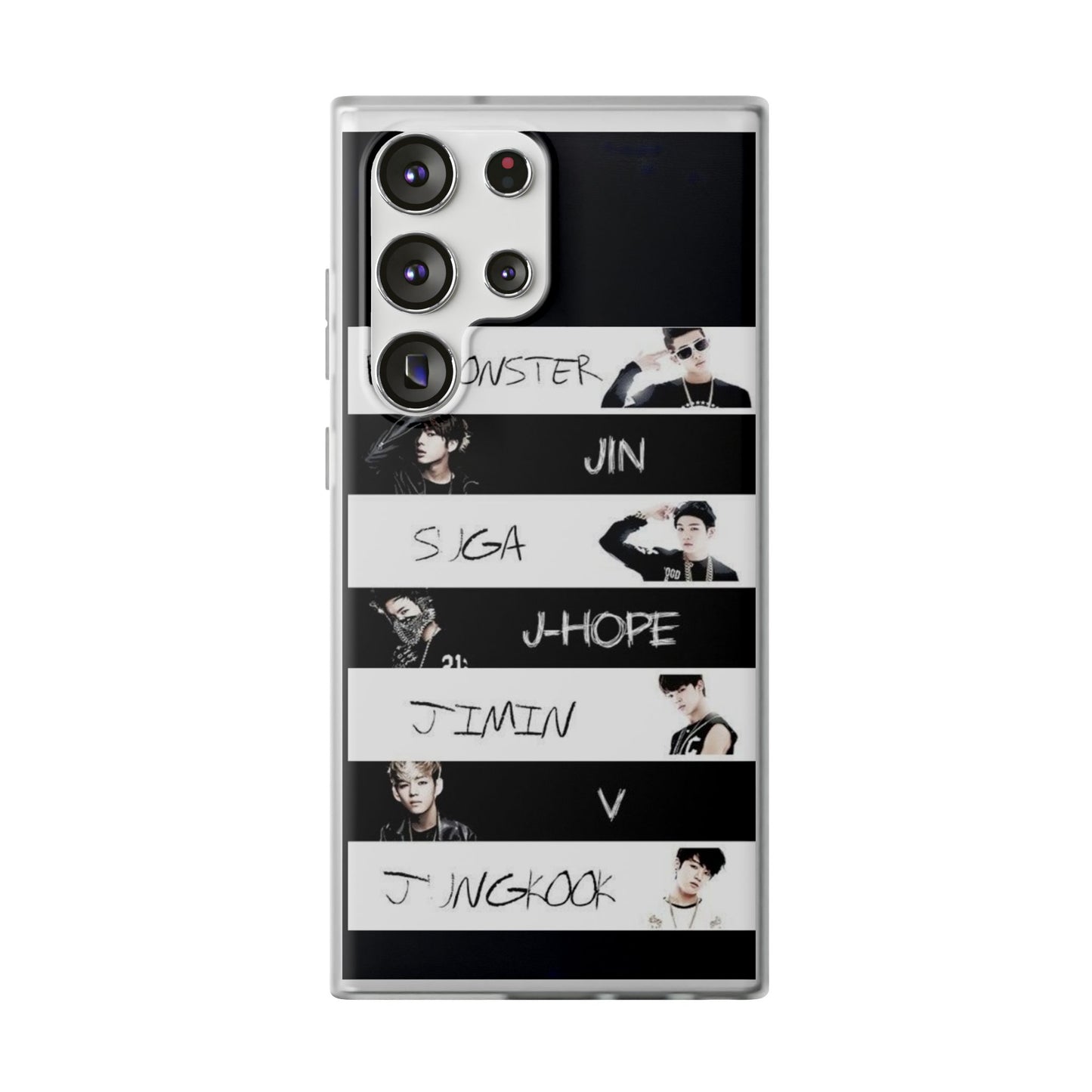 BTS Old School OT7 Cell Phone Case - iPhone, Samsung and Custom Covers -  K-Pop Phone Covers, Gifts for Fans, Stylish Cell Phone Accessories