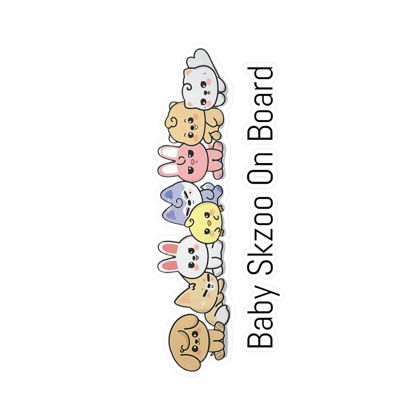 Stray Kids Baby Skzoo On Board! - Vinyl Decals, Fun Stickers - Water, UV and Scratch Resistant!