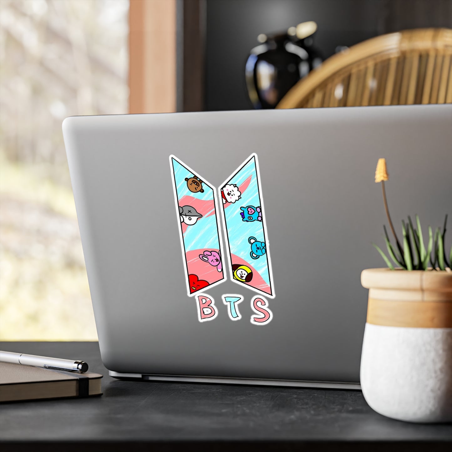 BTS BT21 Colorful Logo Vinyl Decals, Fun Stickers - Water, UV and Scratch Resistant!