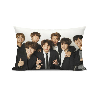 BTS OT7 themed Pillow sham - double sided pillow case -  Pillowcase! Great KPOP Gift!