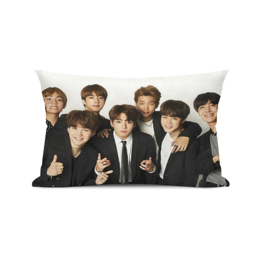 BTS OT7 themed Pillow sham - double sided pillow case -  Pillowcase! Great KPOP Gift!